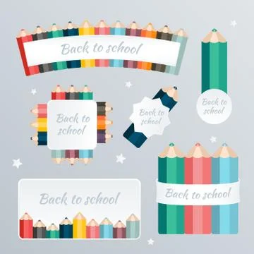 Welcome back to school. Illustrazione stock