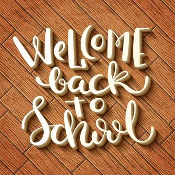 Welcome back to school Stock Illustration