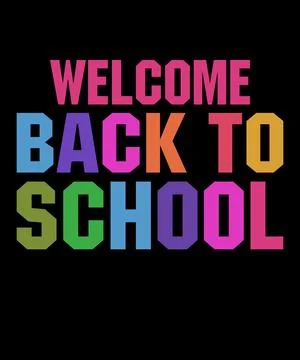 Welcome back to school Stock Illustration