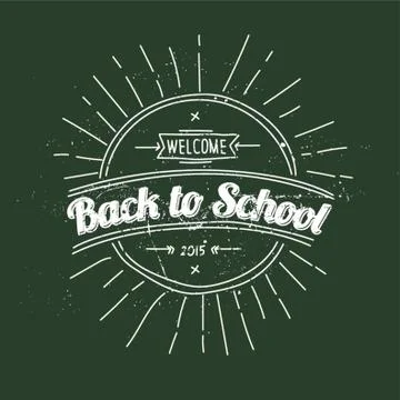 Welcome back to school poster Ilustración de archivo