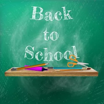 Welcome back to school template design. plus EPS10 Stock Illustration