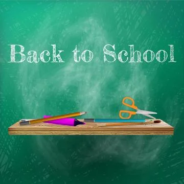 Welcome back to school template design. plus EPS10 Stock-Illustration