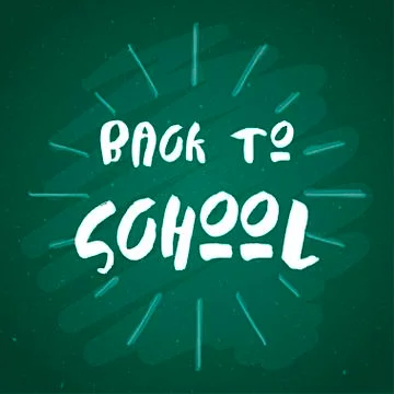 Welcome Back to School Typographical Background Stock Illustration