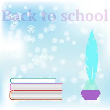 Welcome Back to School. Vector Stock Illustration