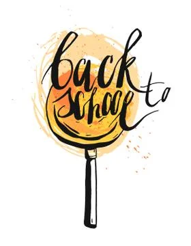 Welcome back to school, vector illustration. Stock Illustration