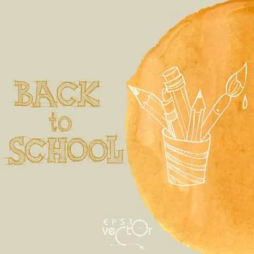 Welcome Back To School Welcome Back To School. Vector illustration. Eps 10... Stock Photos
