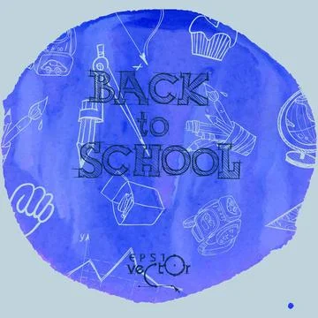 Welcome Back To School Welcome Back To School. Vector illustration. Eps 10... Stock Photos
