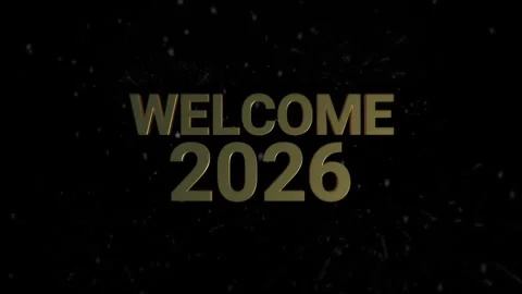 Welcome Background 3d Loop 2026 Stock Footage 342796626