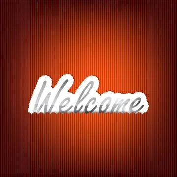 Welcome background Stock Illustration