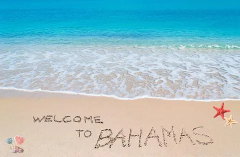 Welcome to bahamas Stock Illustration