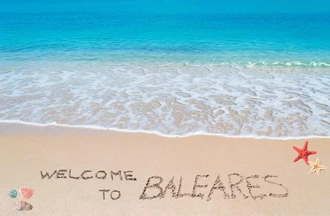 Welcome to baleares Stock Illustration