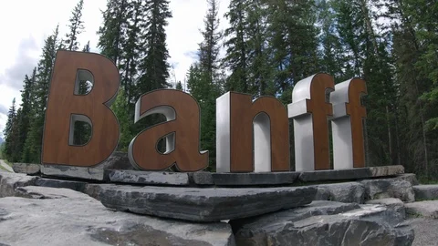 Welcome to Banff sign Stock Footage 115922741