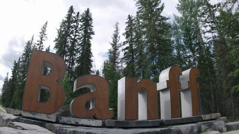 Welcome to Banff sign Stock Footage 115922861