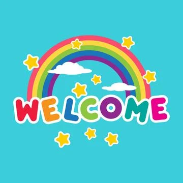 Welcome banner Stock Illustration