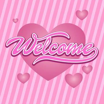 Welcome banner Stock Illustration
