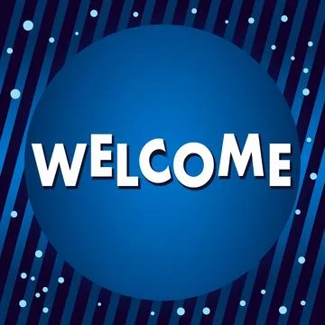Welcome banner Stock Illustration