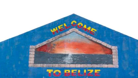 "Welcome To Belize" Stock Photos