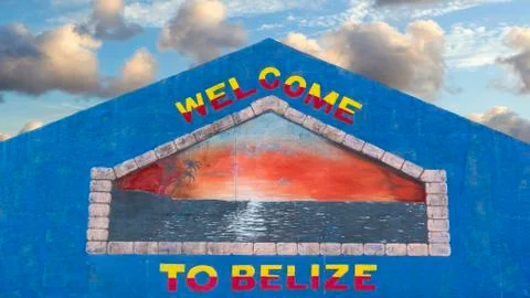 "Welcome To Belize" Stock Photos