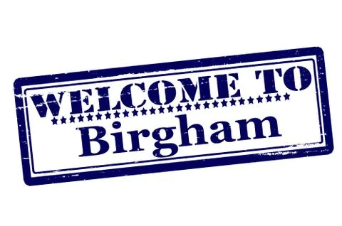 Welcome to Birgham Stock Illustration