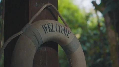 Welcome on board floater outside Stock-Footage 151900965