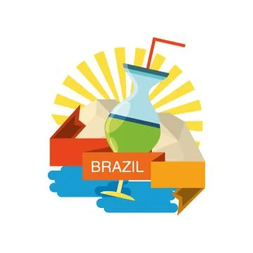 Welcome to brazil design Ilustração Stock