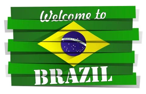 Welcome To Brazil Stock Illustration