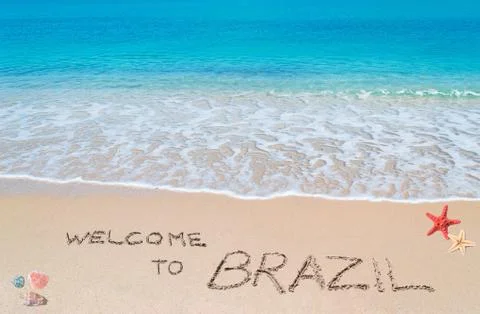 Welcome to brazil Stock Illustration
