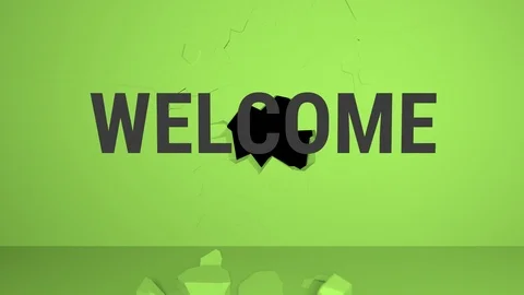 Welcome-Breakthrough Title Stock-Footage 122575060