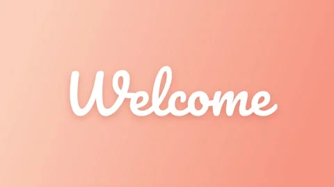 Welcome brush script text animation Stock Footage 348268562