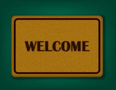 Welcome carpet Stock Illustration