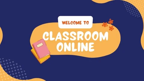 WELCOME TO CLASSROOM ONLINE Stock Footage 260380319