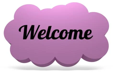 Welcome Cloud Stock Illustration