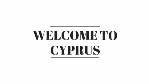 Welcome to Cyprus with text animation Stock Footage 116327397