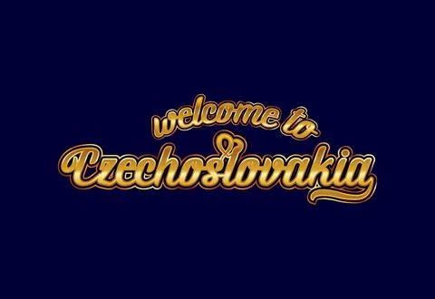 Welcome To Czechoslovakia Word Text Creative Font Design Illustration. Welc.. Stock Illustration