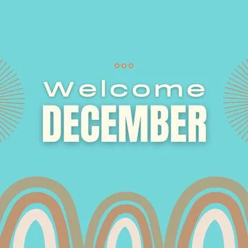 Welcome december Stock Illustration