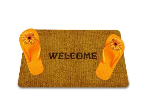 Welcome doormat Stock Photos
