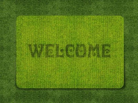 Welcome doormat Stock Photos