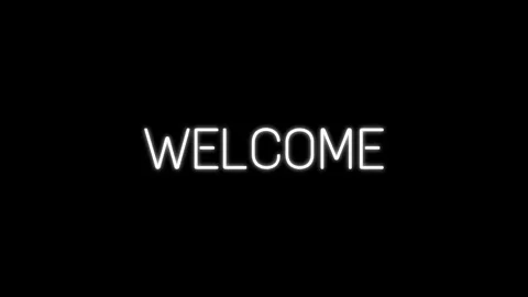 Welcome flicker Neon Animation Stock Footage 291245707