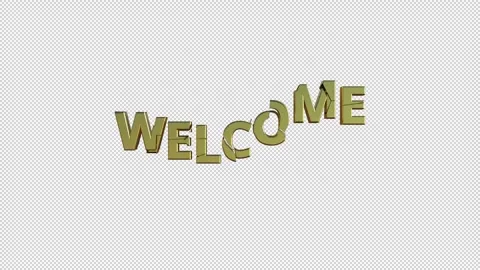 WELCOME Stock Footage 307982455