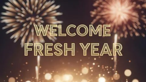 Welcome fresh year Stock Illustration