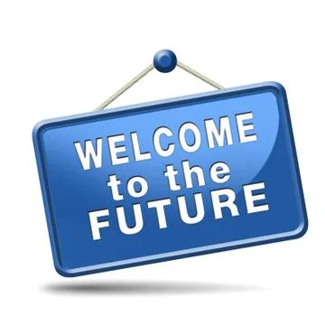 Welcome to the future Illustrazione stock