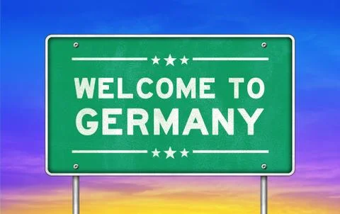 Welcome to Germany Stock-Illustration