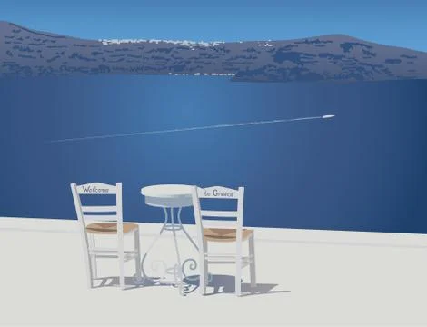 Welcome to Greece Ilustração Stock