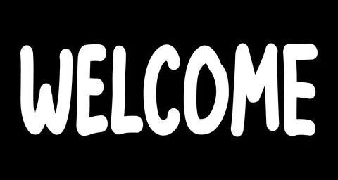 Welcome. greeting banner background. vector design Stock Illustration