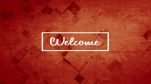 Welcome Grunge Text With Random Shapes Stock Footage 78809300
