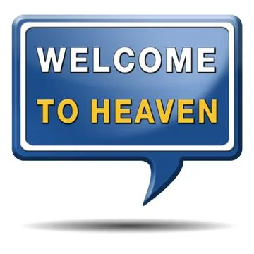 Welcome to heaven Stock Illustration