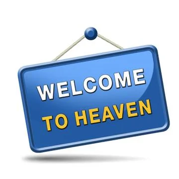 Welcome to heaven Illustrazione stock