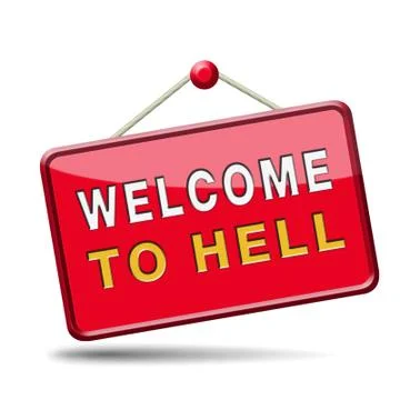 Welcome to hell Stock Illustration