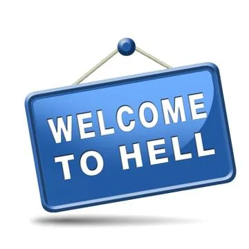Welcome to hell Stock Illustration
