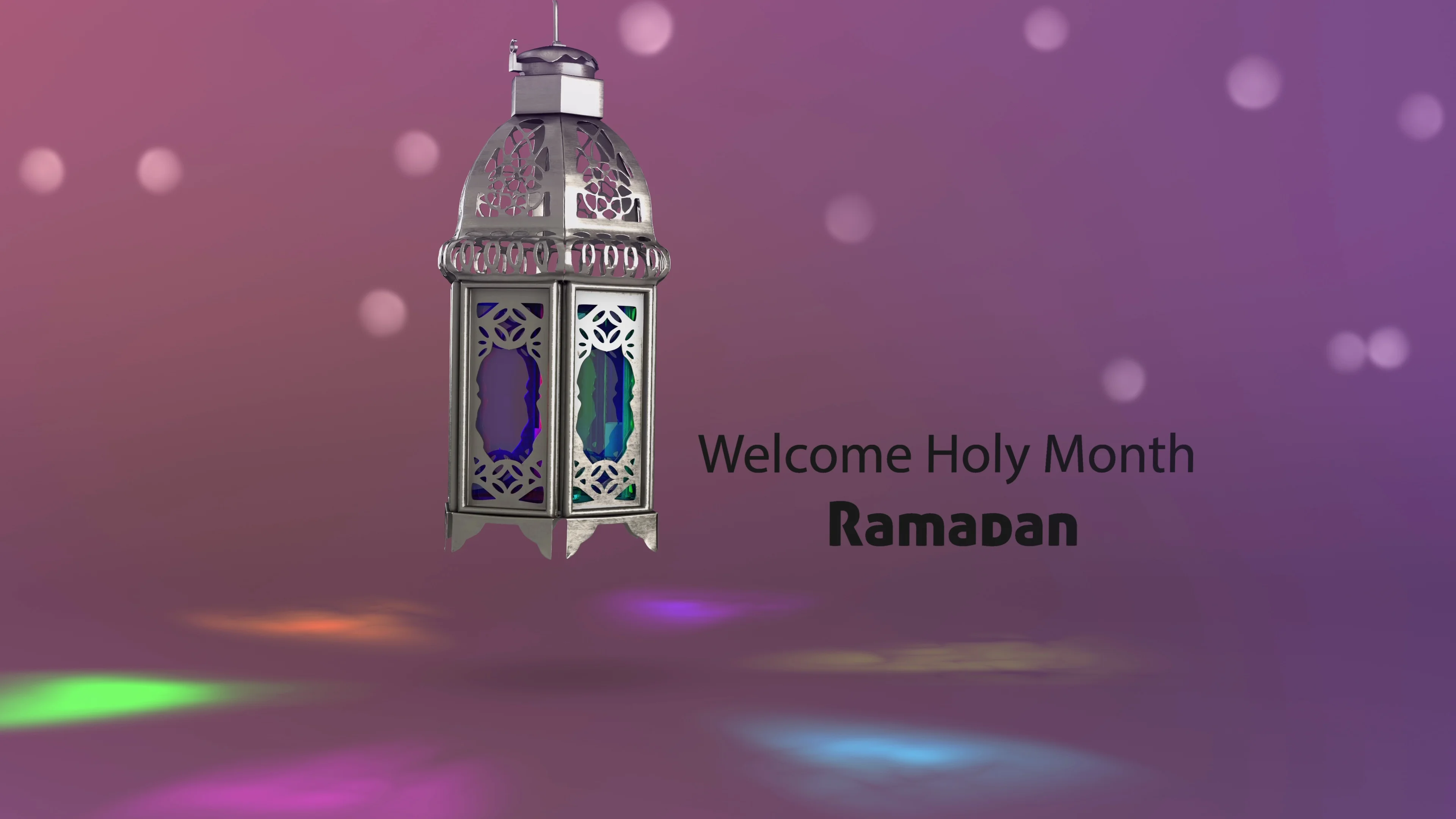 Welcome holy month ramadan animation | Stock Video | Pond5